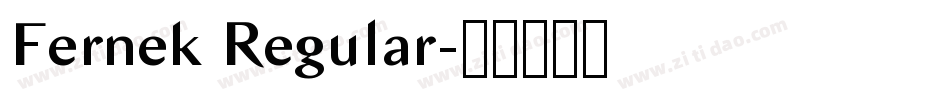 Fernek Regular字体转换
